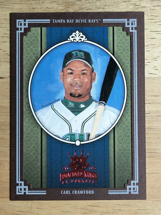2005 Diamond Kings Framed Red #221 Carl Crawford