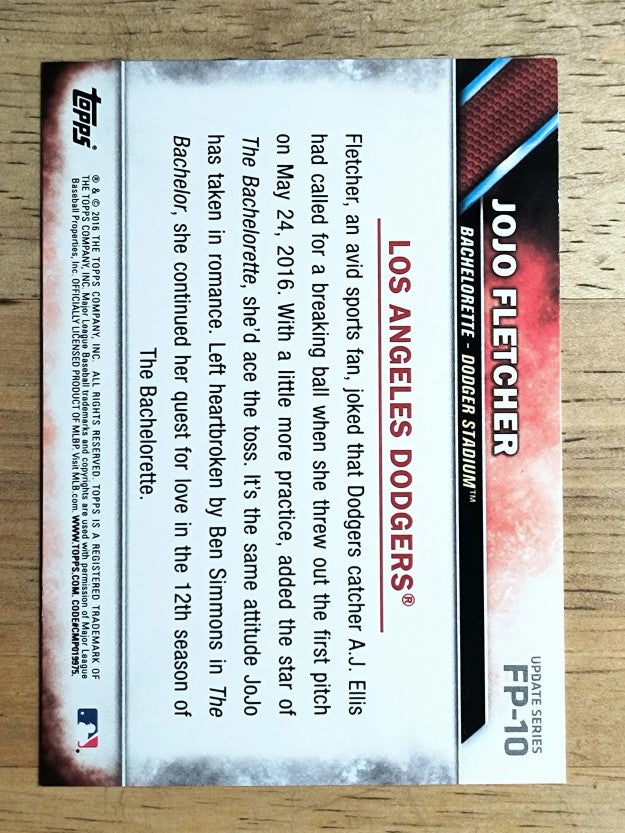 2016 Topps Update First Pitch #FP10 JoJo Fletcher