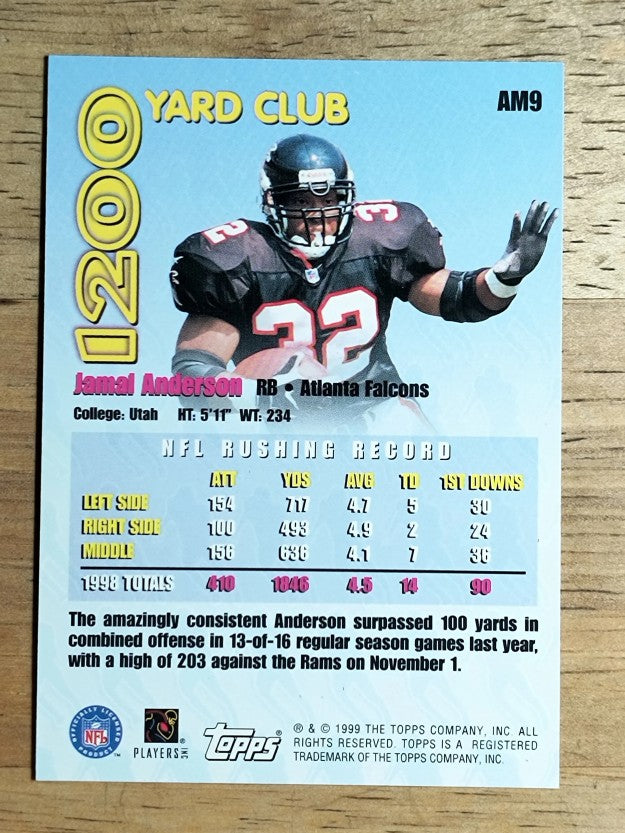 1999 Topps All Matrix #AM9 Jamal Anderson