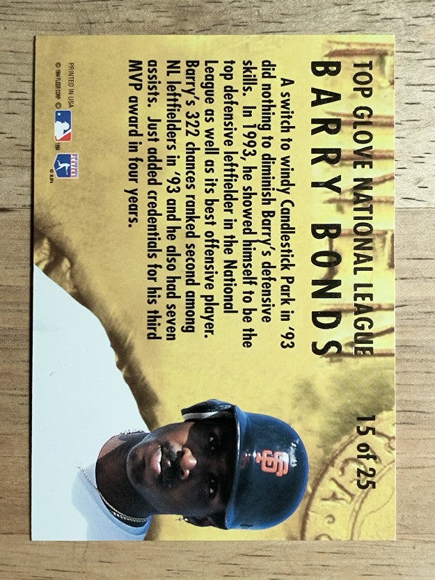 1994 Ultra Award Winners #15 Barry Bonds