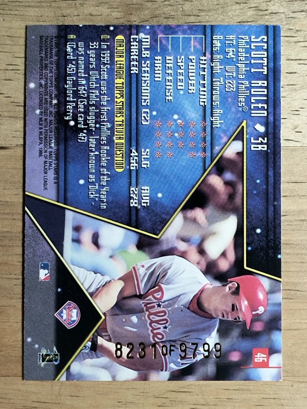 1998 Topps Stars Bronze #46 Scott Rolen