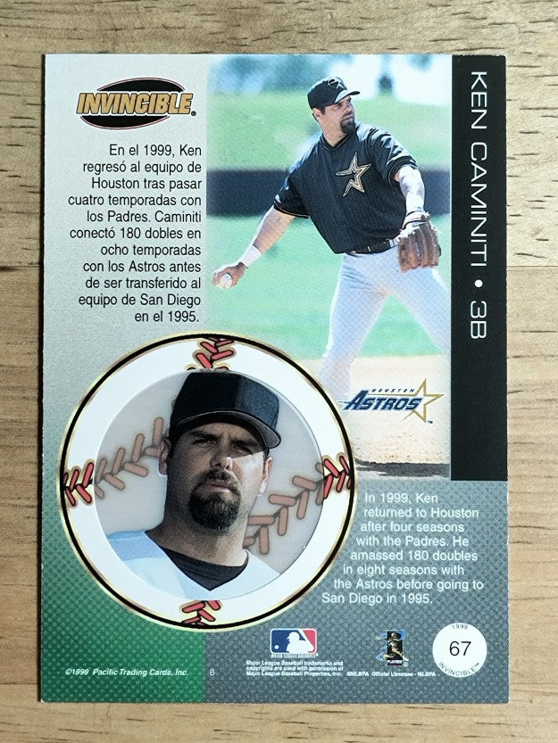 1999 Pacific Invincible #67 Ken Caminiti