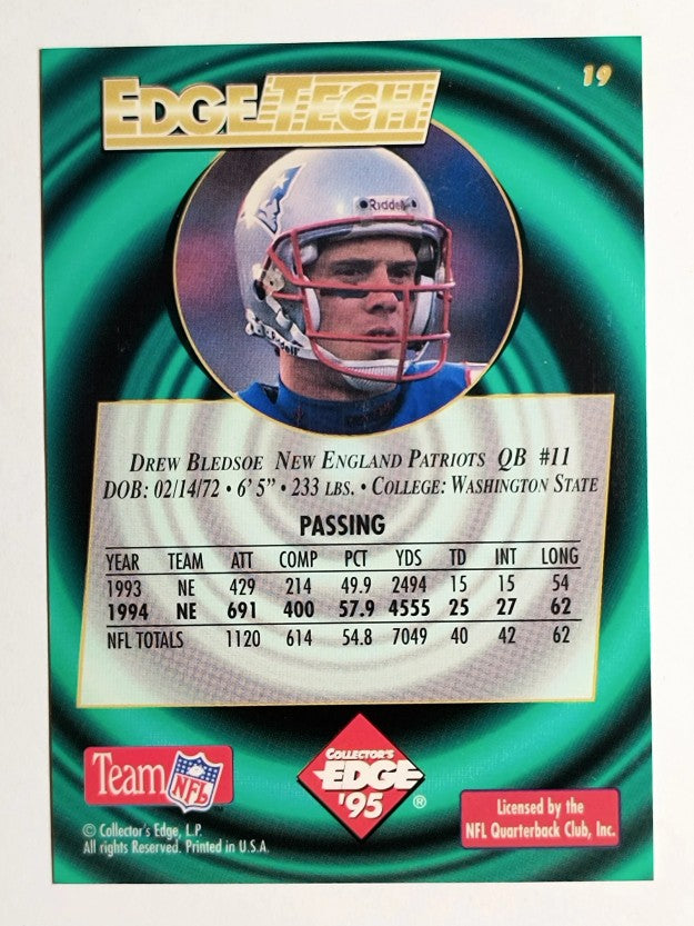 1995 Collector's Edge EdgeTech Circular Prisms #19 Drew Bledsoe