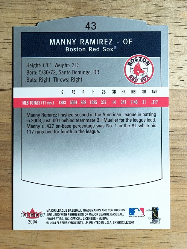 2004 SkyBox LE #43 Manny Ramirez
