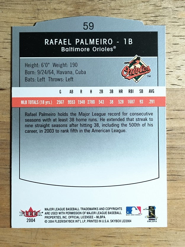 2004 SkyBox LE #59 Rafael Palmeiro
