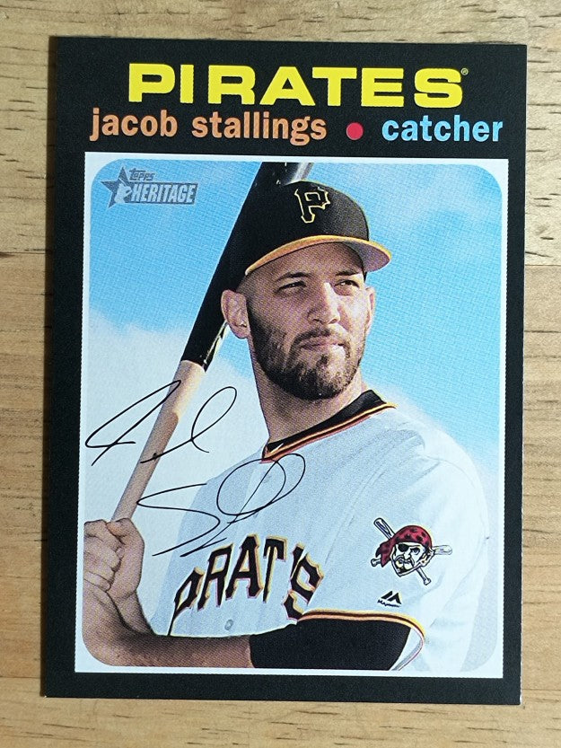 2020 Topps Heritage #221 Jacob Stallings RC