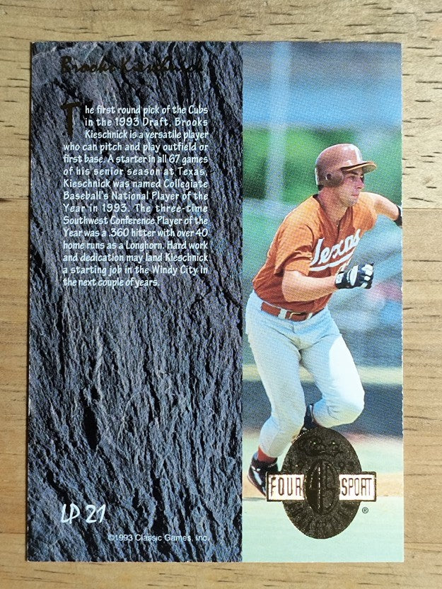1993 Classic Four Sport LPs #LP21 Brooks Kieschnick