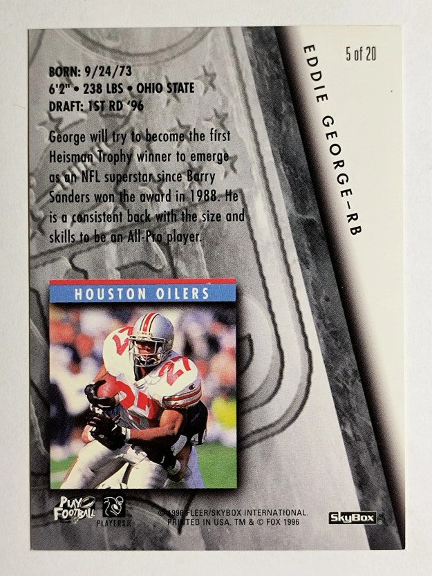 1996 SkyBox Impact More Attitude #5 Eddie George