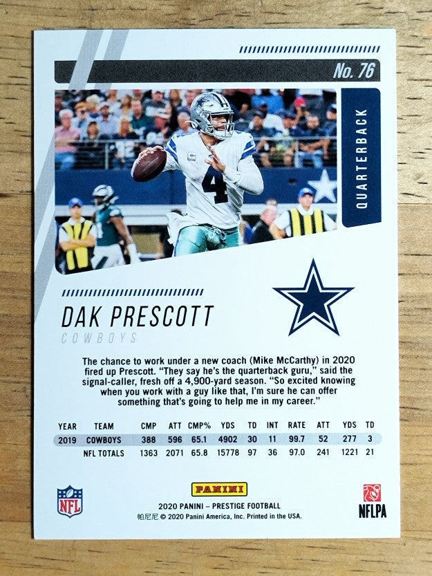 2020 Prestige #76 Dak Prescott