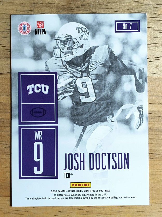 2016 Panini Contenders Draft Picks Game Day Tickets #7 Josh Doctson