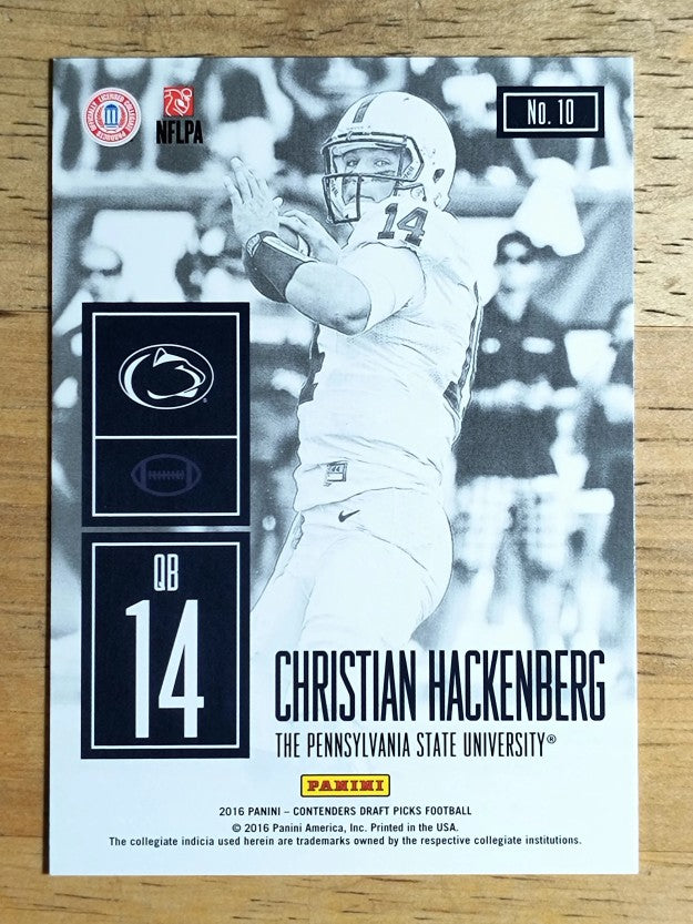 2016 Panini Contenders Draft Picks Game Day Tickets #10 Christian Hackenberg