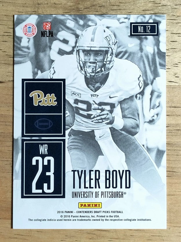 2016 Panini Contenders Draft Picks Game Day Tickets #12 Tyler Boyd