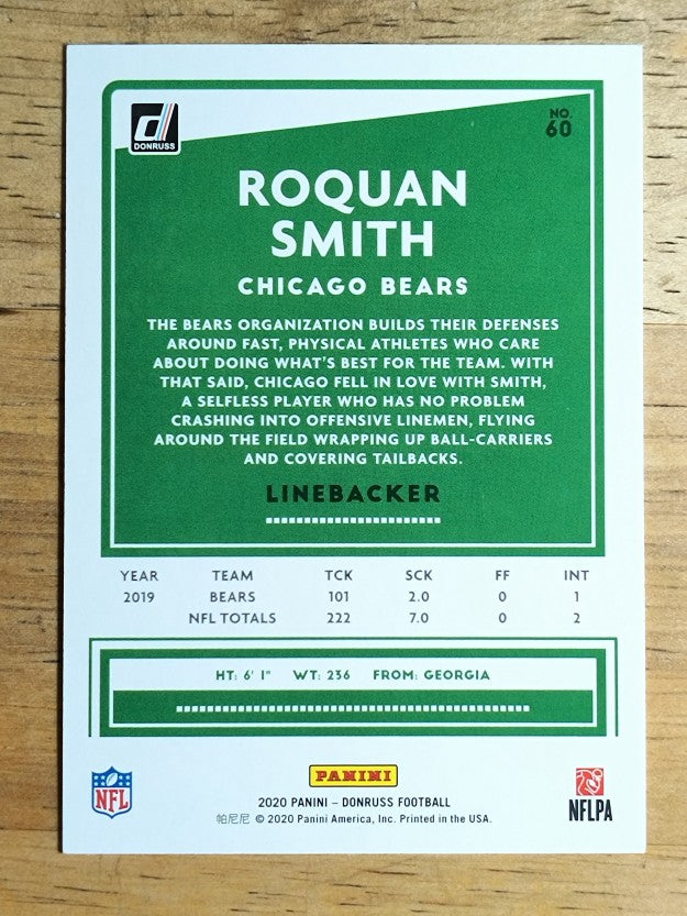2020 Donruss #60 Roquan Smith