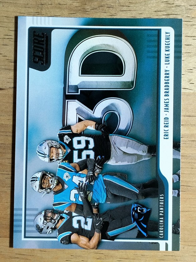 2020 Score 3D #6 Luke Kuechly/James Bradberry/Eric Reid