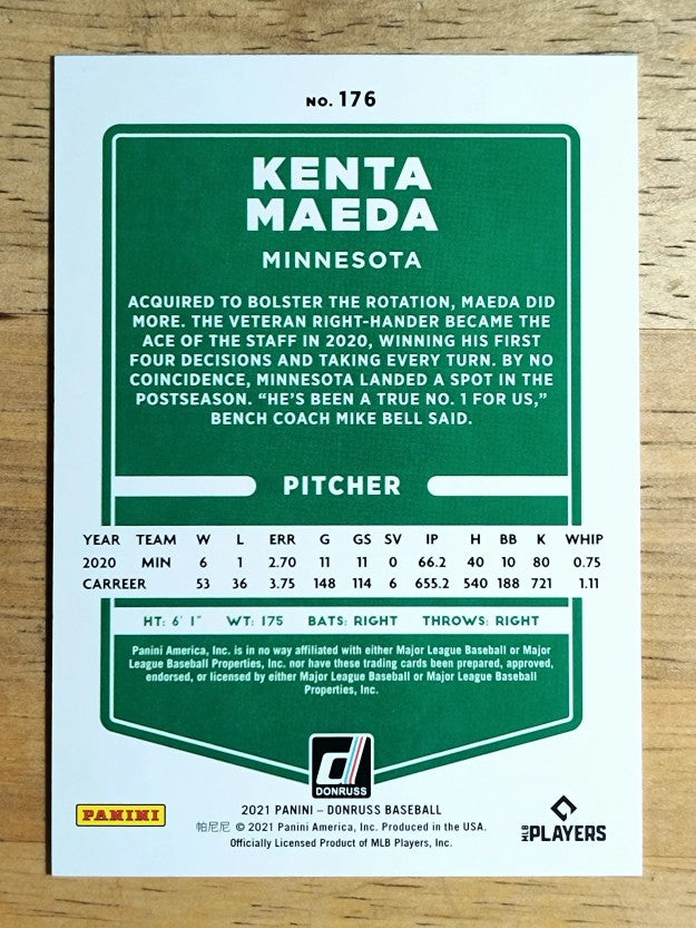 2021 Donruss #176 Kenta Maeda