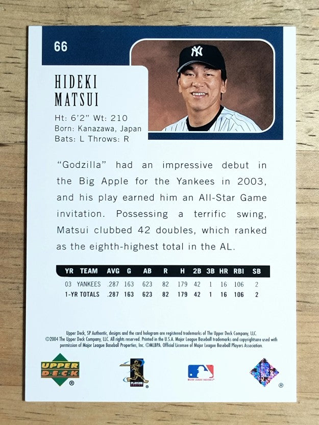 2004 SP Authentic #66 Hideki Matsui