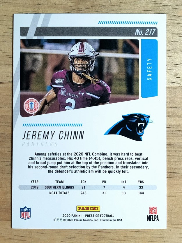 2020 Prestige Xtra Points Green #217 Jeremy Chinn