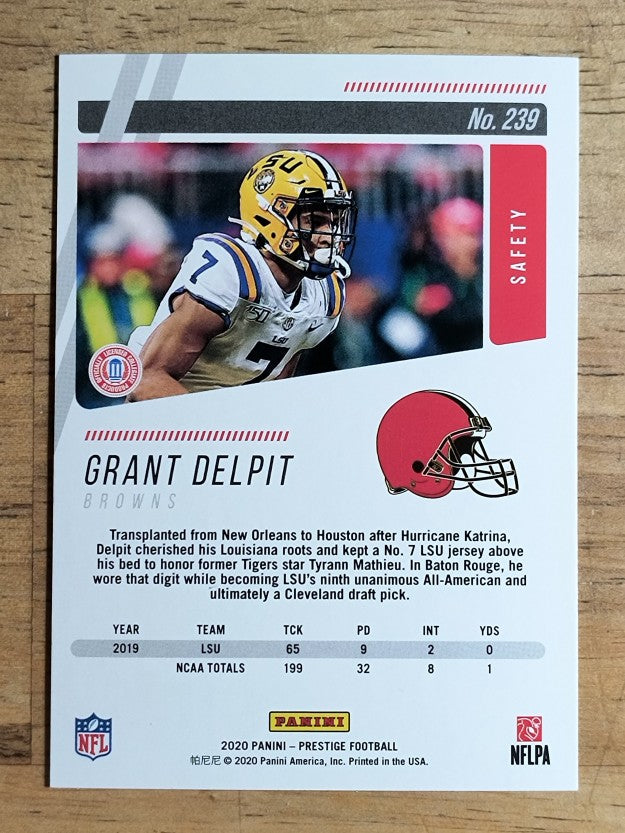 2020 Prestige Xtra Points Green #239 Grant Delpit
