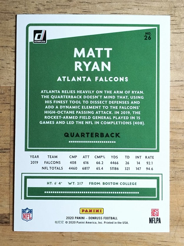 2020 Donruss #26 Matt Ryan