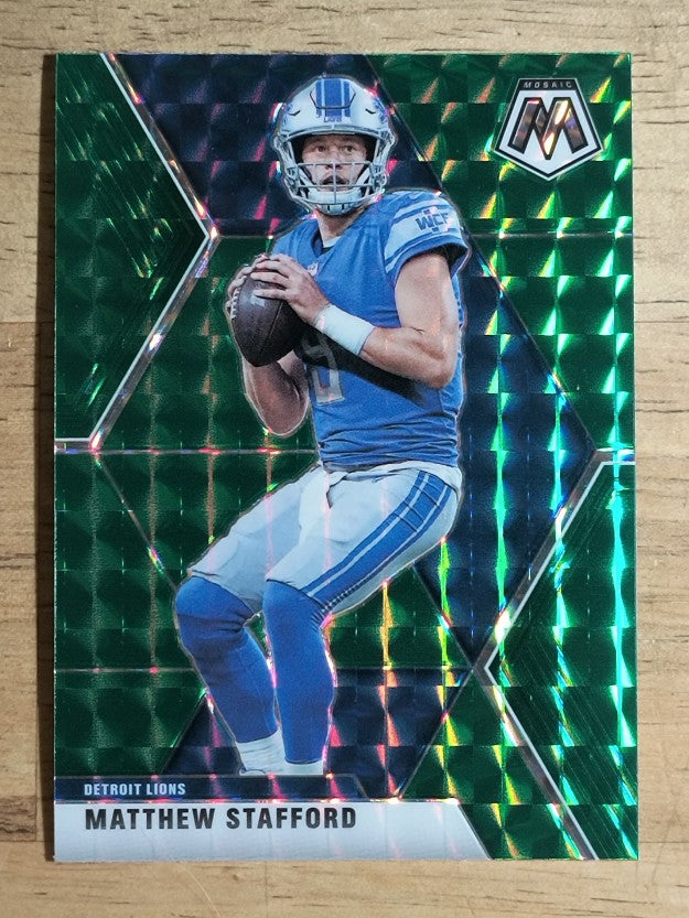2020 Panini Mosaic Mosaic Green #72 Matthew Stafford