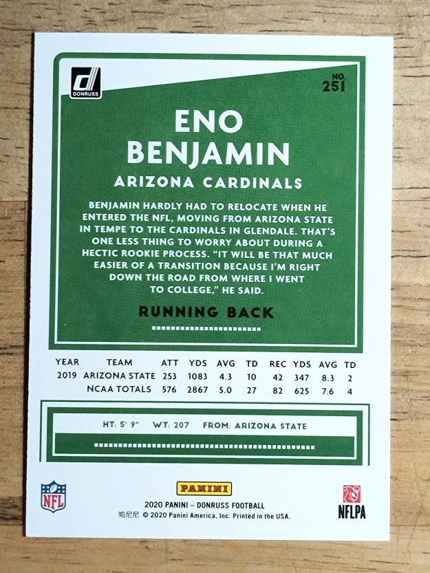 2020 Donruss #251 Eno Benjamin RC