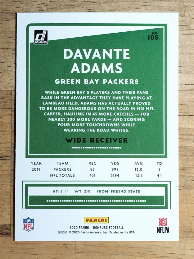 2020 Donruss #105 Davante Adams