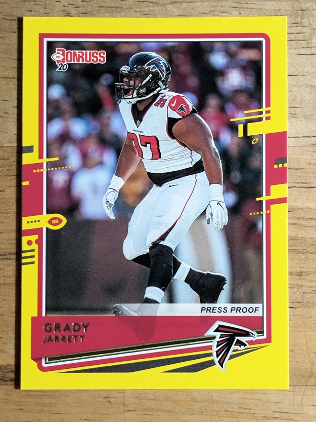 2020 Donruss Press Proof Yellow #31 Grady Jarrett