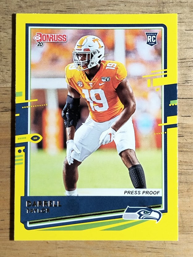 2020 Donruss Press Proof Yellow #286 Darrell Taylor