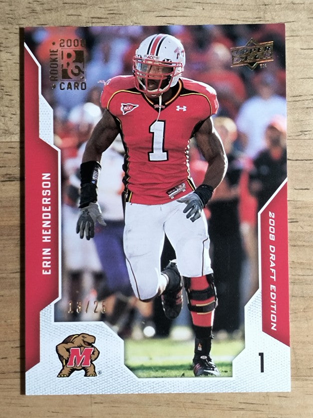 2008 Upper Deck Draft Edition Gold #48 Erin Henderson (EXMT)