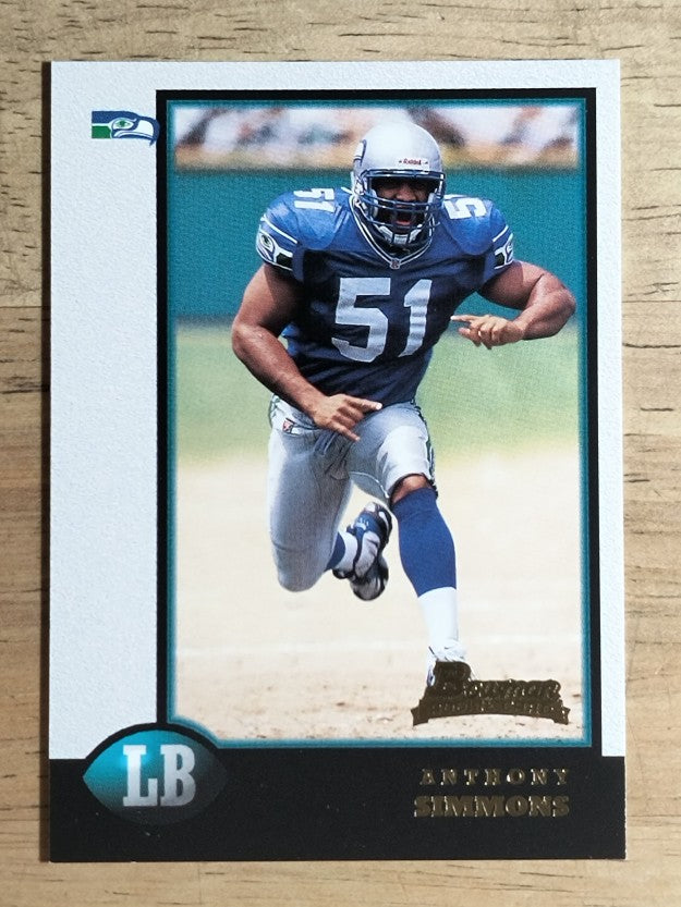 1998 Bowman #19 Anthony Simmons RC