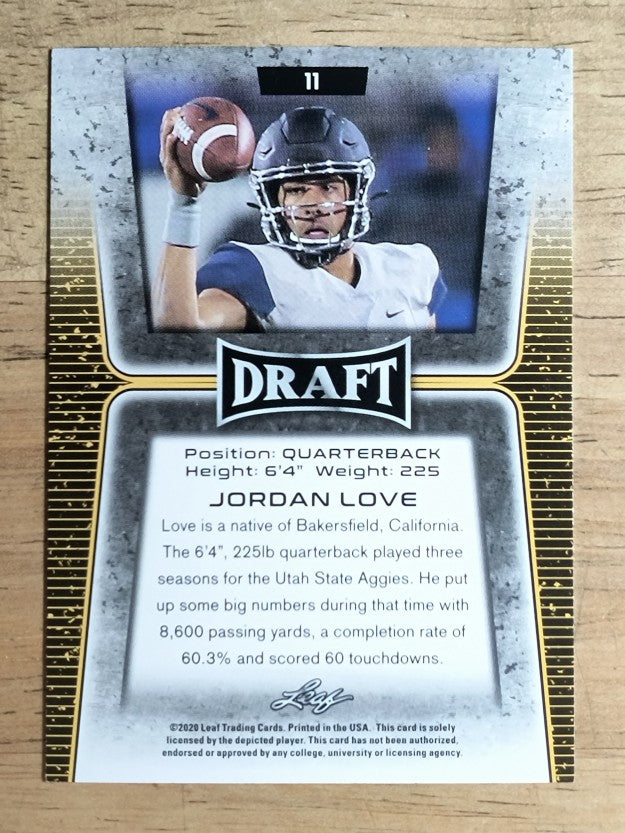 2020 Leaf Draft #11 Jordan Love