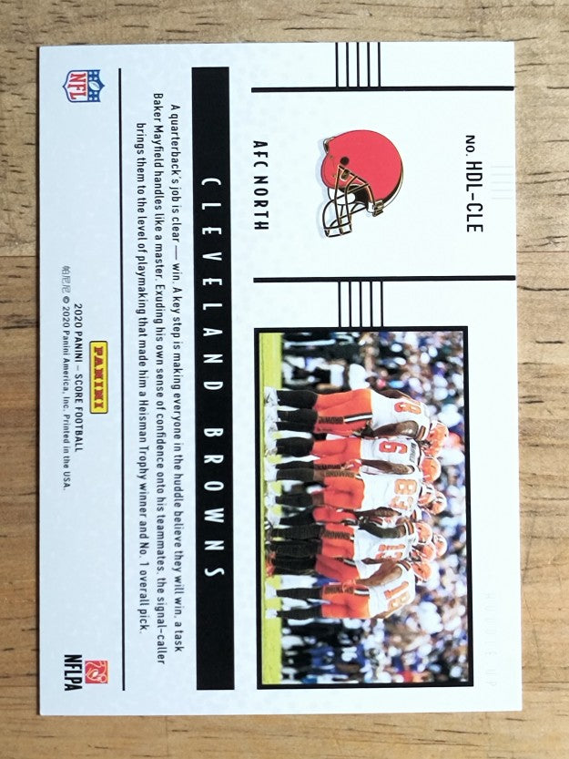 2020 Score Huddle Up #9 Cleveland Browns