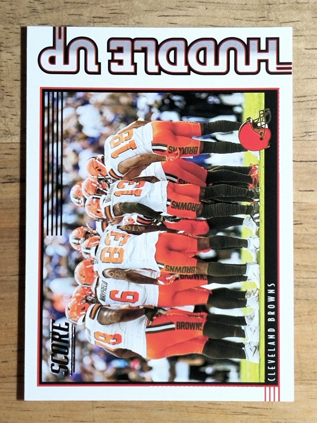 2020 Score Huddle Up #9 Cleveland Browns