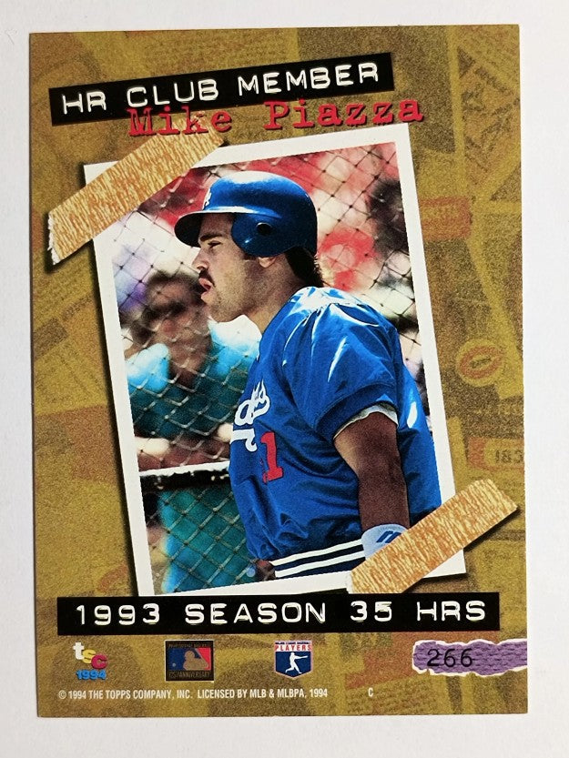 1994 Stadium Club Golden Rainbow #266 Mike Piazza HR