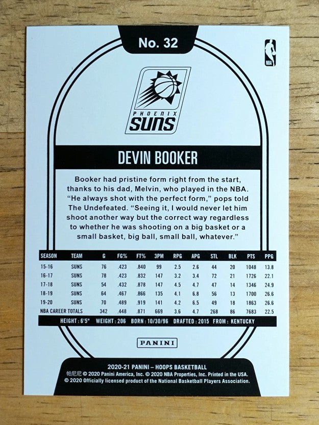 2020-21 Hoops #32 Devin Booker