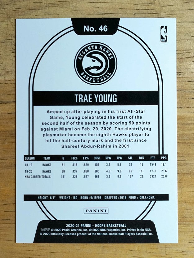 2020-21 Hoops #46 Trae Young