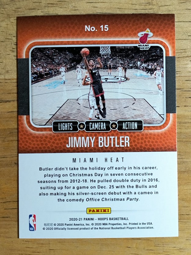 2020-21 Hoops Lights Camera Action #15 Jimmy Butler