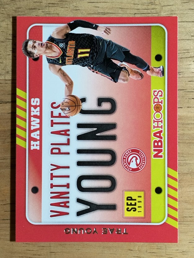 2020-21 Hoops Vanity Plates #23 Trae Young
