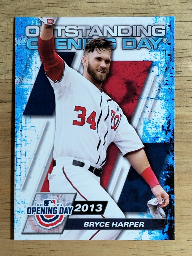 2021 Topps Opening Day Outstanding Opening Days #OOD4 Bryce Harper