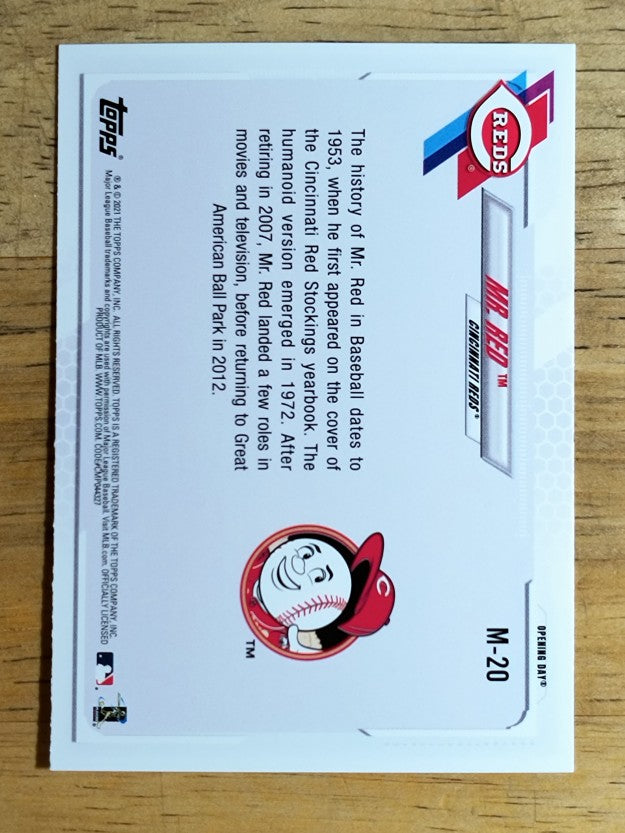 2021 Topps Opening Day Mascots #M20 Mr. Red