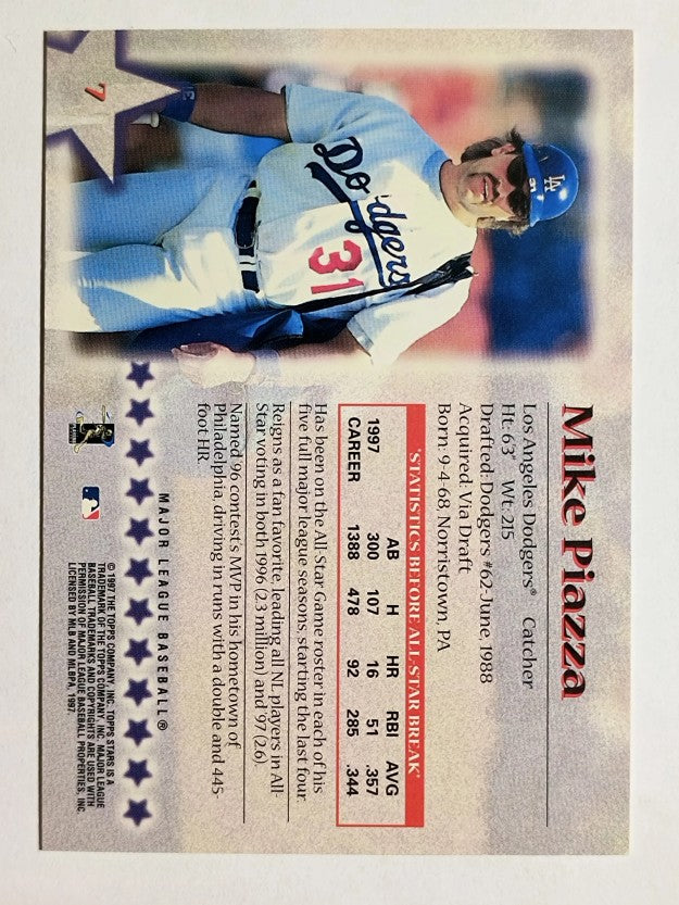 1997 Topps Stars #7 Mike Piazza