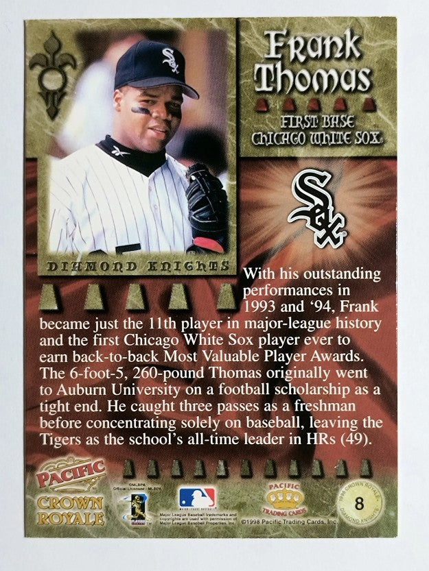 1998 Crown Royale Diamond Knights #8 Frank Thomas