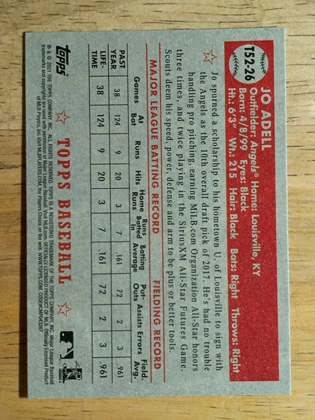 2021 Topps '52 Topps Redux #T5226 Jo Adell