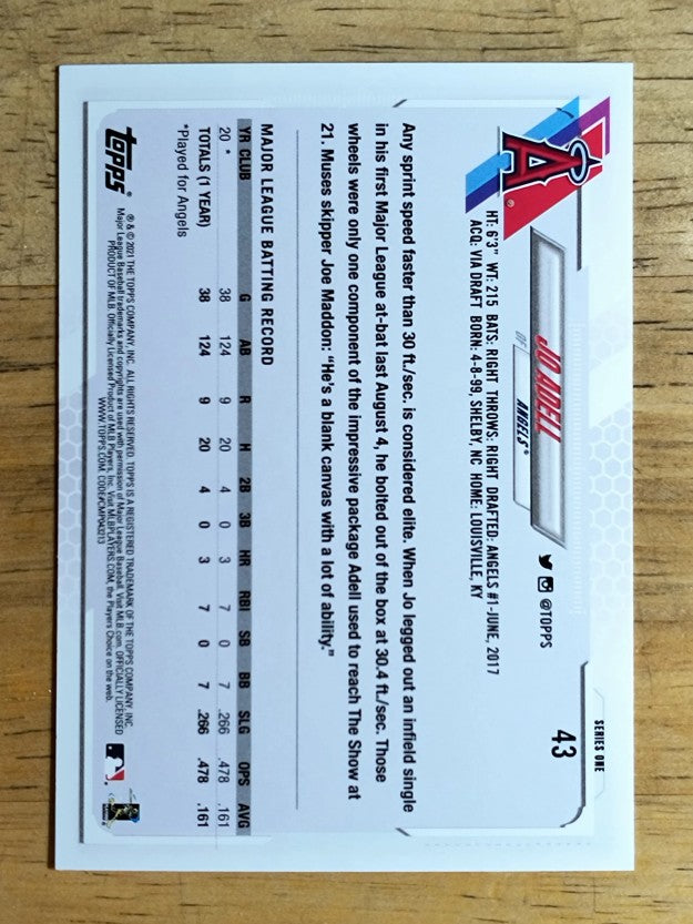 2021 Topps #43 Jo Adell RC