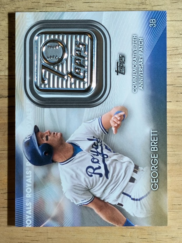 2021 Topps 70th Anniversary Commemorative Logo Patches #70LPGB George Brett