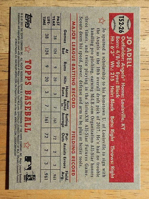 2021 Topps '52 Topps Redux #T5226 Jo Adell