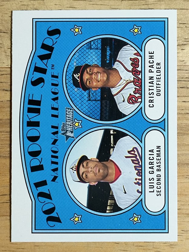 2021 Topps Heritage #109 Luis Garcia RC/Cristian Pache RC