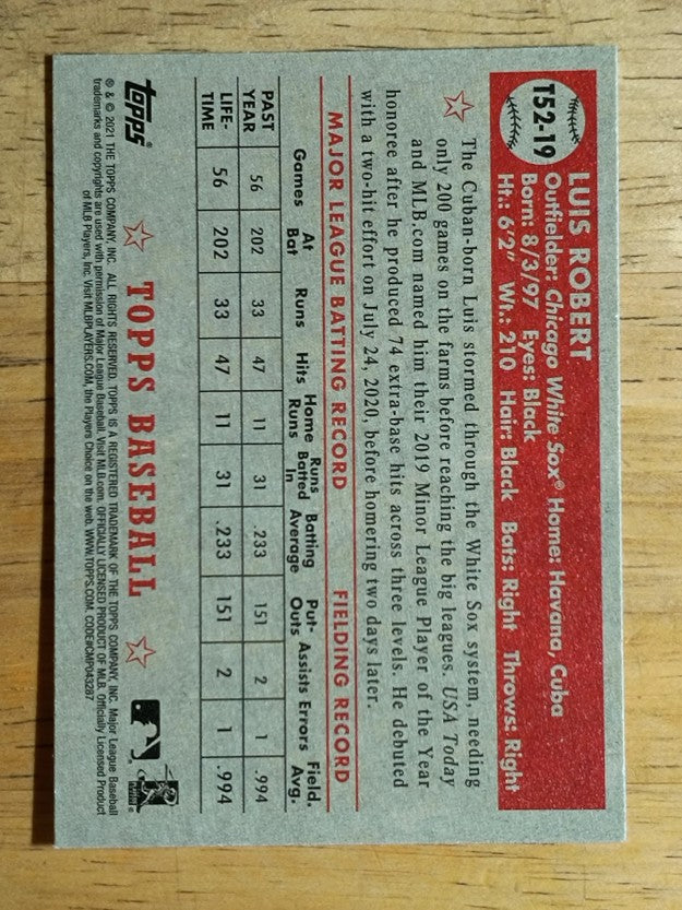 2021 Topps '52 Topps Redux #T5219 Luis Robert