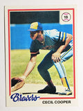 1978 Topps #154 Cecil Cooper DP (EXMT)