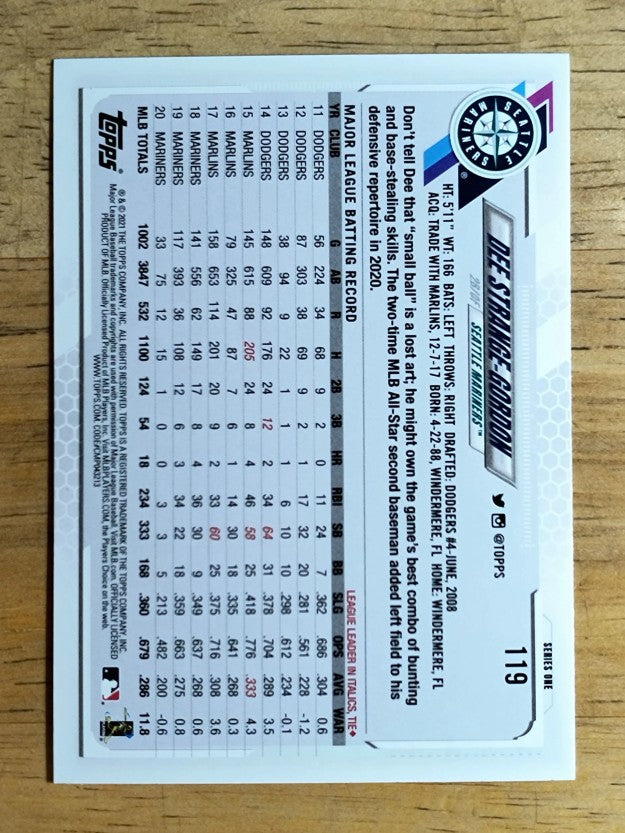 2021 Topps Rainbow Foil #119 Dee Strange-Gordon